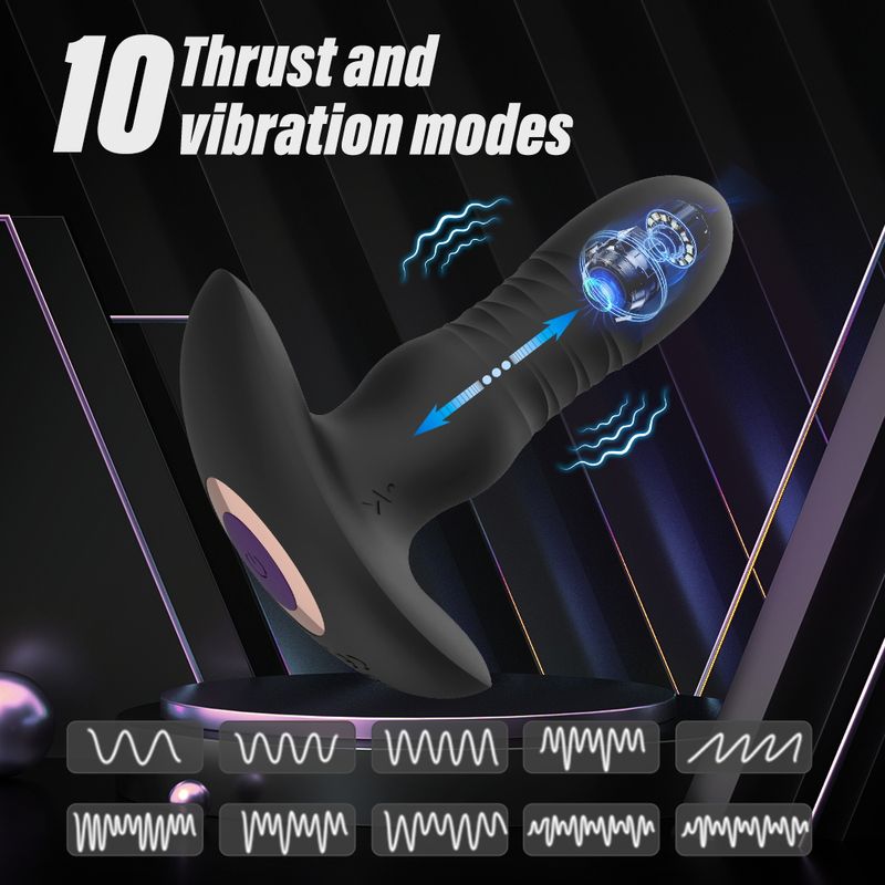 Telescopic Anal Plug With Remote Control_voghion.com