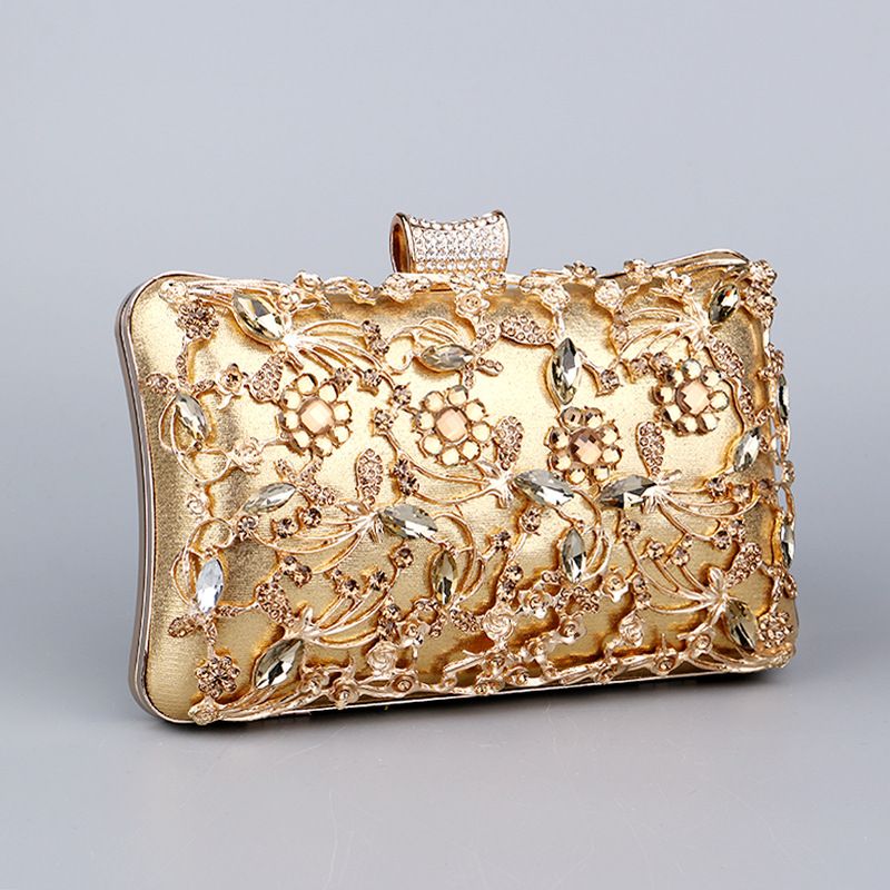 Popular dia-encrusted dinner European and American women's retro banquet bag, hand-held versatile dress evening bag_voghion.com