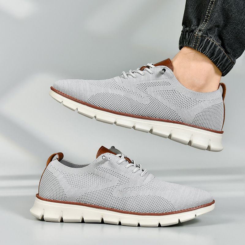 2023 Britse stijl zomer ademende sneakers mesh heren grote maat 48 trendy hardloopschoenen_voghion.com