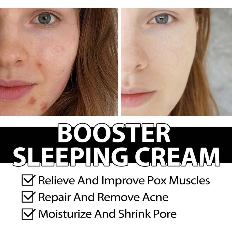 West&Month Booster Sleeping Cream, Whitening And Brightening Facial Skin Deep Hydrating Sleep Mask_voghion.com