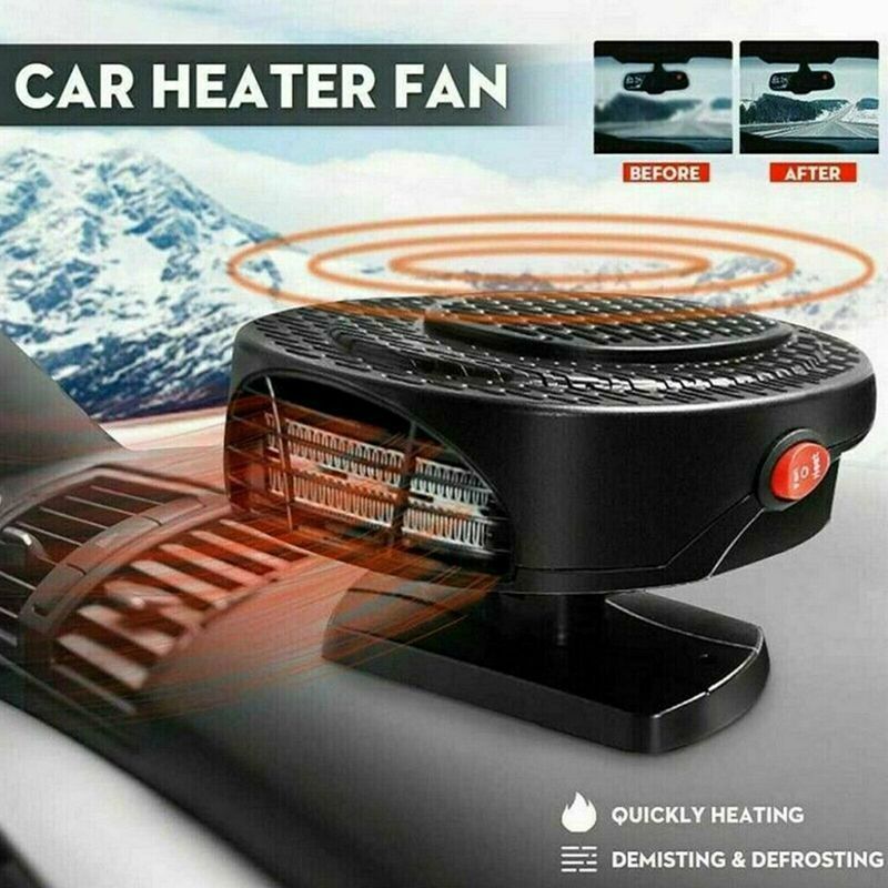 Fan 12V 500W Drei Luftauslässe Auto Heizung Elektrische Coog Heizung Auto Windschutzscheibe Defroster Deing Demister_voghion.com