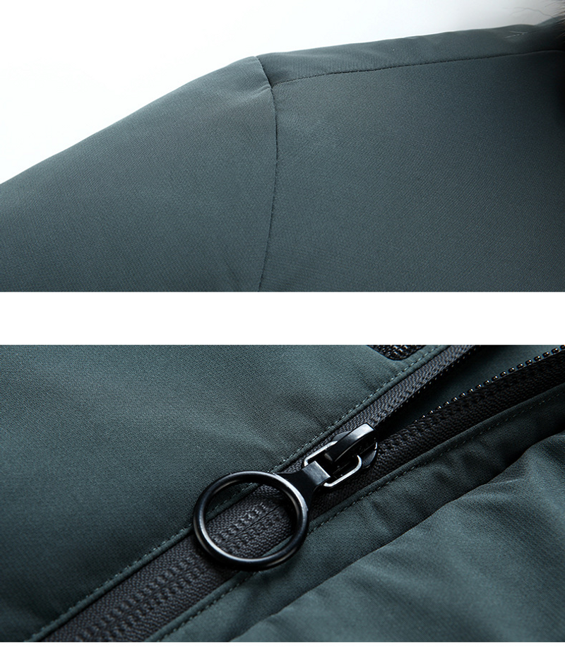 Daunenjacke für Herren, mittellang, 2022, neue Kapuze, großer Pelzkragen, modische, verdickte Winterjacke für Herren, trendige Herrenjacke_voghion.com