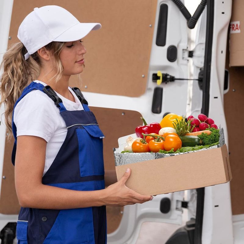 Insulated Box Liners Pack of 10 Thermal Box Liners 12 x 12 x 5.5 Box Size; Metalized Cold Shipping Boxes with Gusseted Bottom 12 x 12 x 5 1/2 for Froz_voghion.com