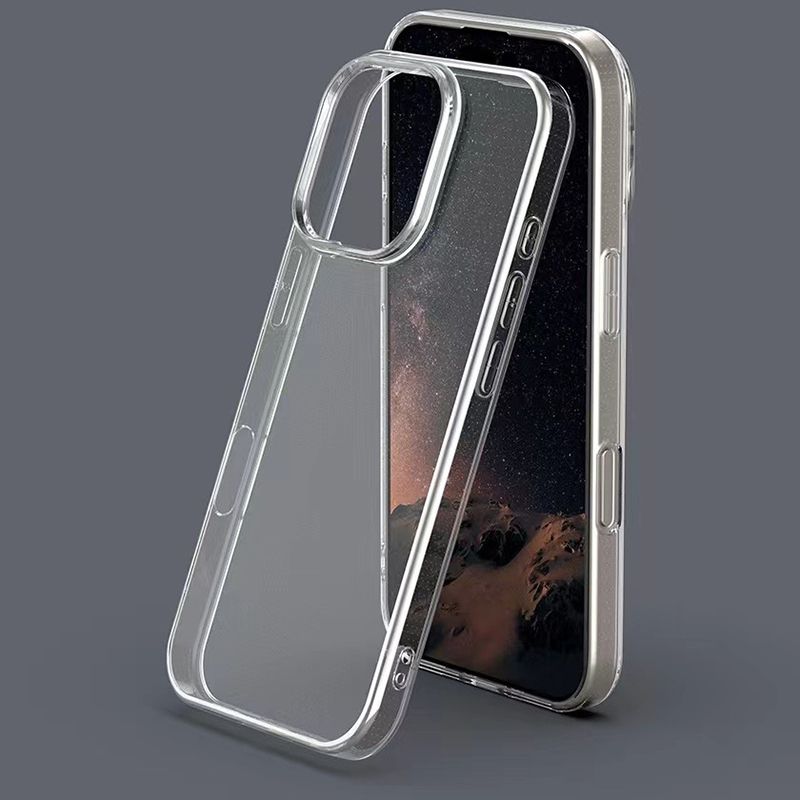 Ultra Thin Clear Silicone Case For iPhone 16 15 14 13 12 11 Pro Xs Max Mini XR X Plus Transparent Shell Ultra Thin Back Cover_voghion.com
