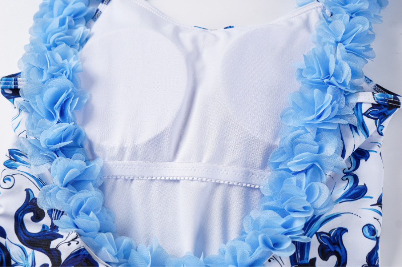 Conjunto de traje de baño de una pieza con estilo para vacaciones en la playa para mujer_voghion.com