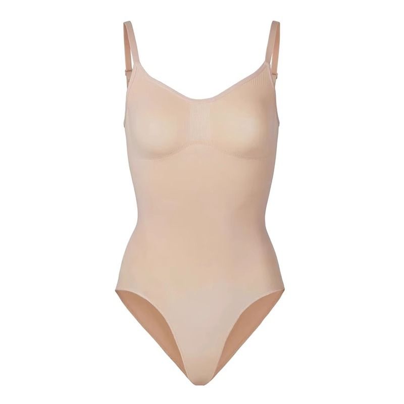 Thong Shapewear Backless Tight-fitting Jumpsuit Halter Strap Corset_voghion.com