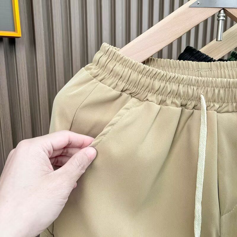 Herren-Arbeitsshorts, Sommer, leichte, lässige Cargo-Shorts mit mehreren Taschen, lockere Passform, gerades Bein, atmungsaktive 5-Zoll-Shorts_voghion.com