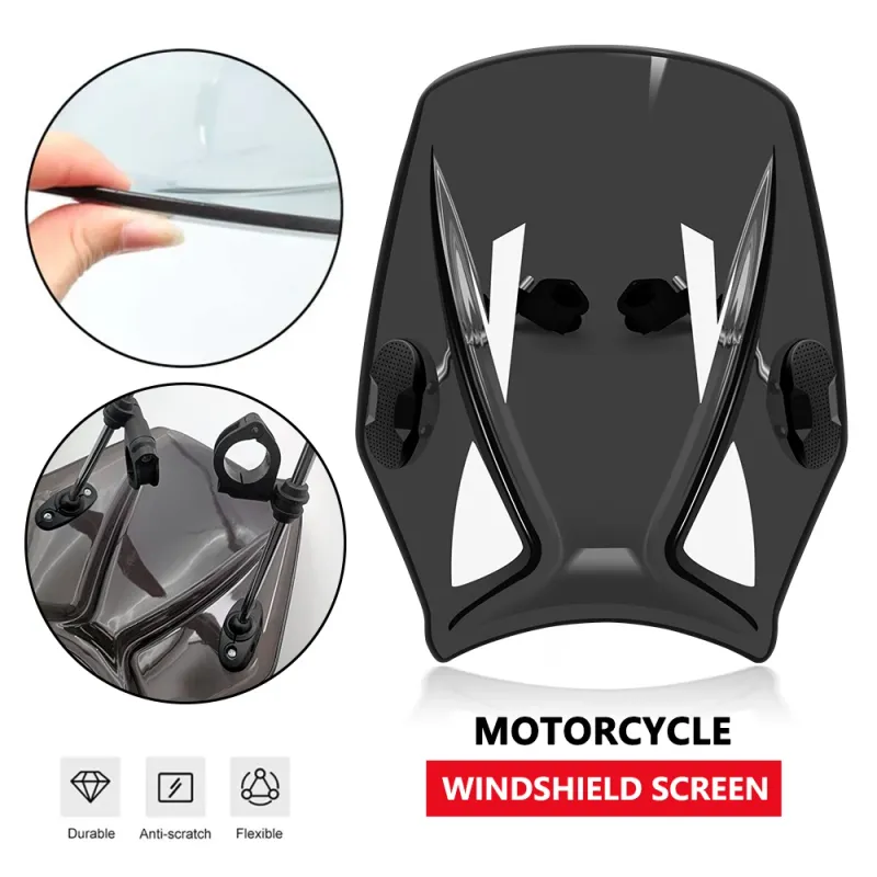 Para Superlight 125 150 Deflector de viento Nuevo parabrisas universal para motocicleta Cubiertas de parabrisas Pantalla Deflector de motocicletas_voghion.com