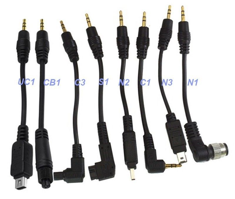 Camera Remote Control Timer Remote Extension Cable Cord for Canon 5D 1D 1Ds Mark II III 7D 50D 40D_voghion.com
