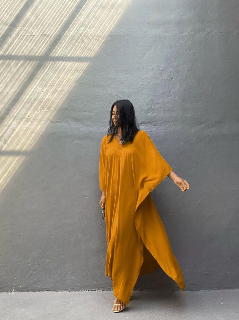 Vêtements pour femmes, nouveau style, chemisier uni en rayonne, jupe longue, ample, pour vacances en bord de mer, maillot de bain, robe, vêtements d'extérieur pour femmes_voghion.com