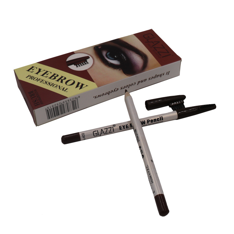 GLAZZI-Stift, weißer Stiel zum Formen, ohne Halo-Färben, Augenbrauenpinsel, Make-up_voghion.com