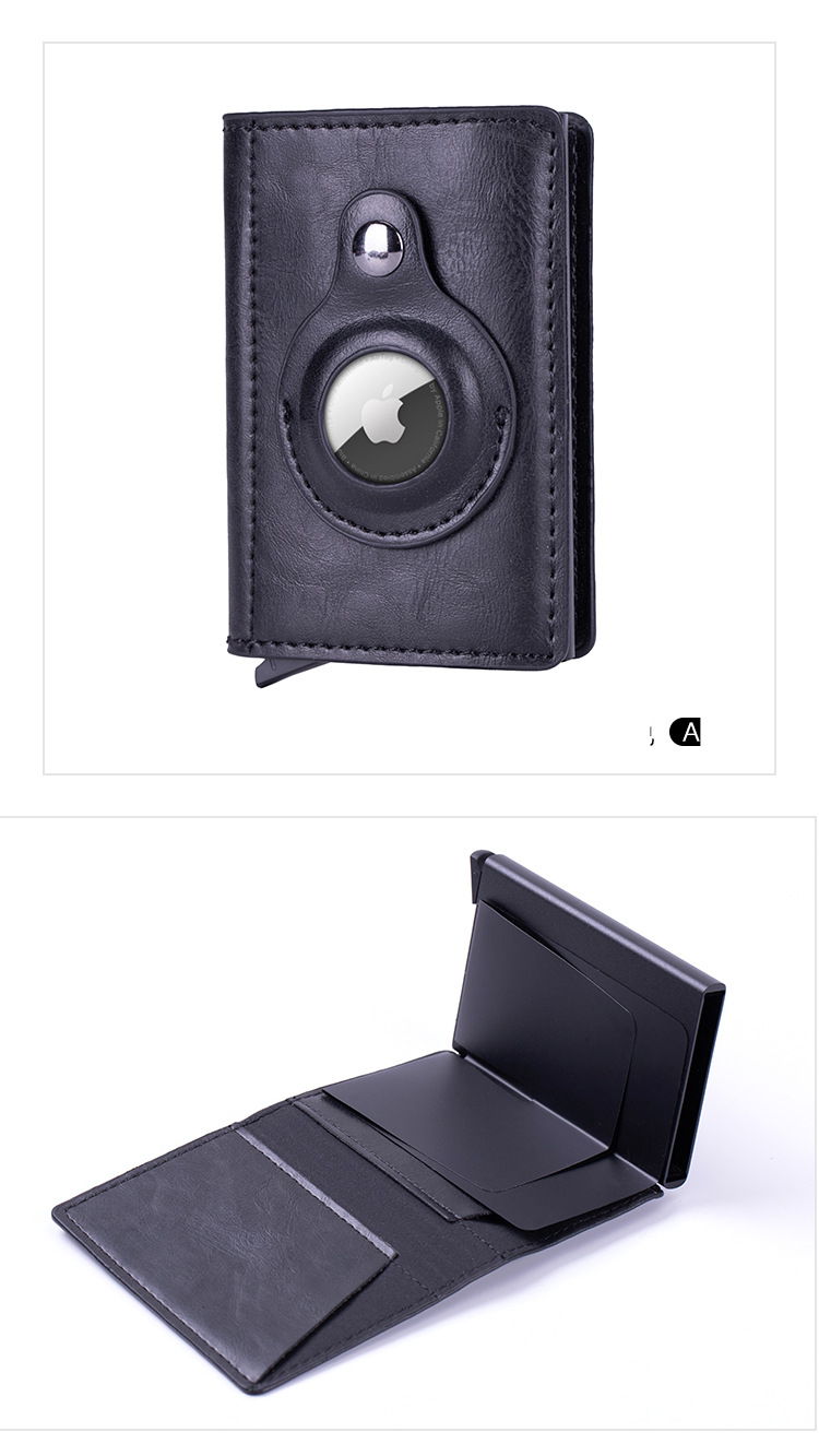 Airtag location tracker pickup wallet can be installed, simple creative business multi-function wallet wallet card Package X-81_voghion.com