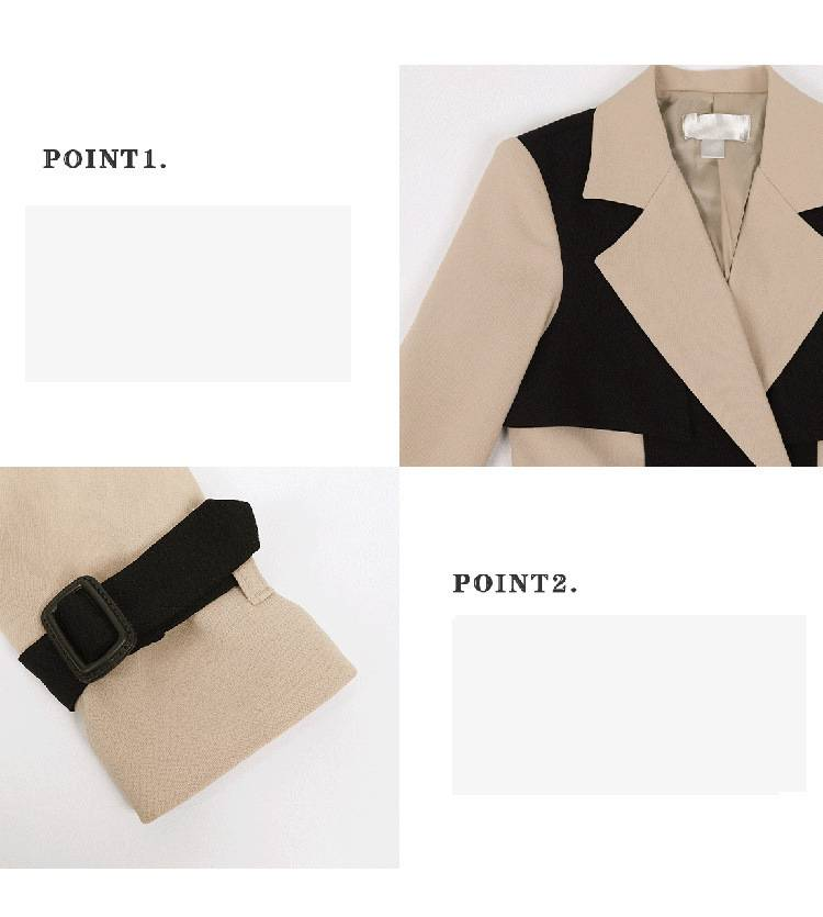 Cappotto lungo da donna con cintura in vita e temperamento da dea_voghion.com