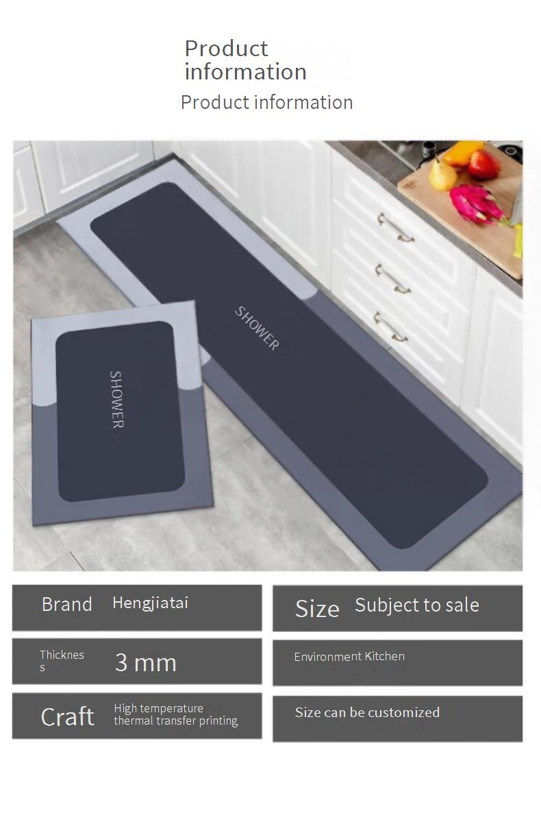 Extra Long Diatomite Kitchen Mat – Super Absorbent & Oil-Resistant Non-Slip Floor Mat For Kitchen, Entryway, Bathroom – Wash-Free & Dirt-Proof_voghion.com