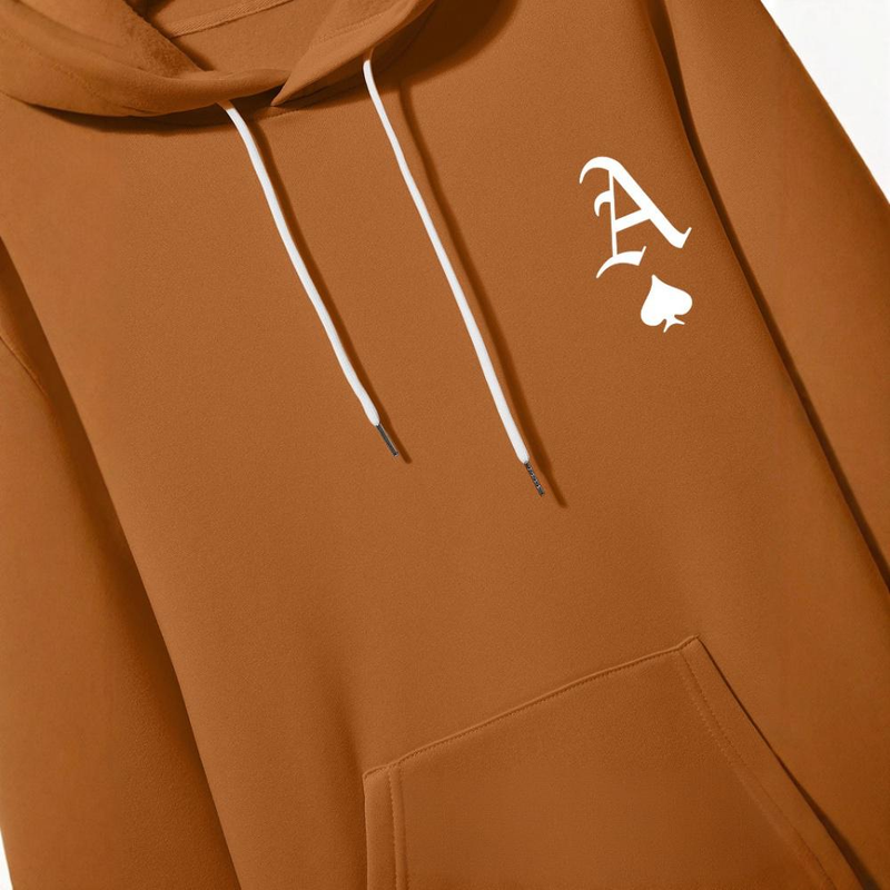 Conjunto de sudadera y jogger estampados para hombre, chándal de invierno cálido con forro polar y chaqueta con cremallera, ropa informal de calle._voghion.com