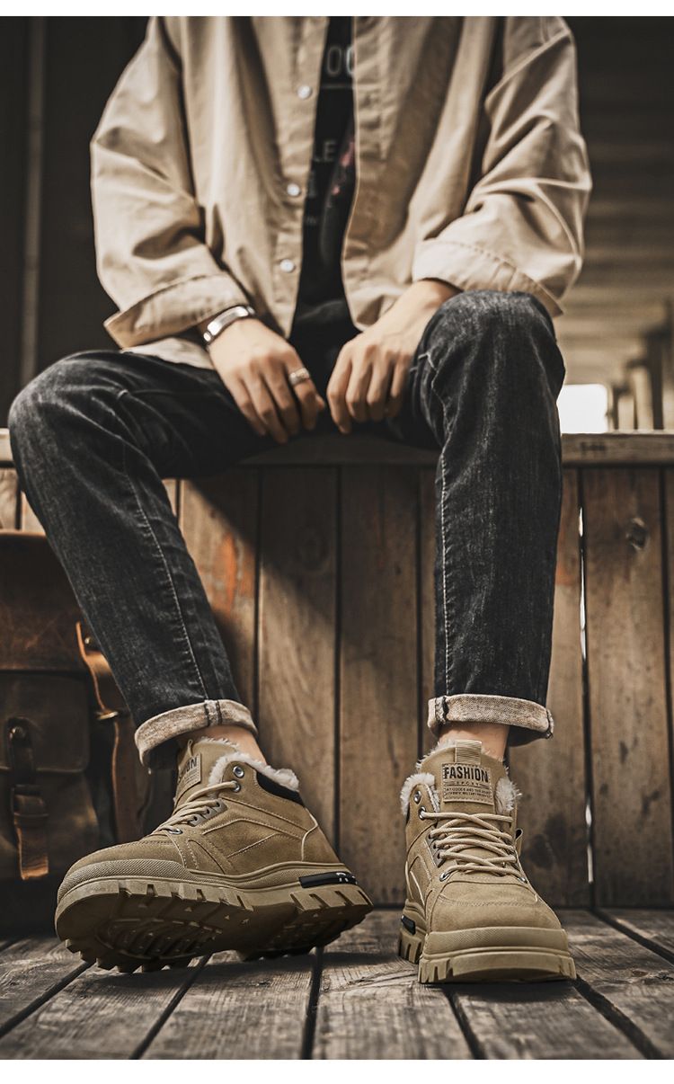 "2025. Autumn/Winter Warm Shoes, Men's Board Shoes, Sporty And Casual Men's Shoes._voghion.com