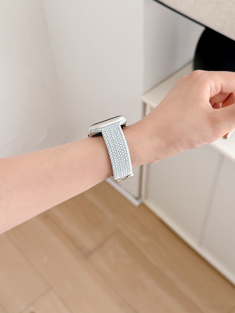 Applicabile ai cinturini per iWatch: Apple Watch 987 di decima generazione in nylon intrecciato, cinturino sportivo adesivo magnetico per Apple Watch 6_voghion.com