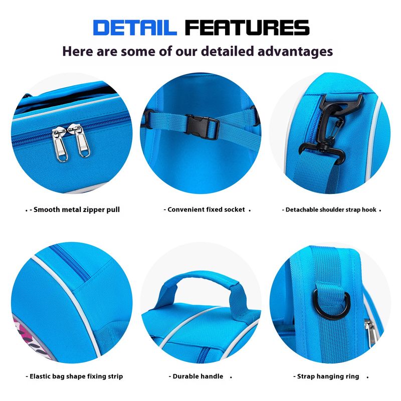 Lightweight Single Shoulder Sports Bag For Tennis & Badminton Rackets, Durable Oxford Fabric, Unisex Design For Outdoor Activities_voghion.com