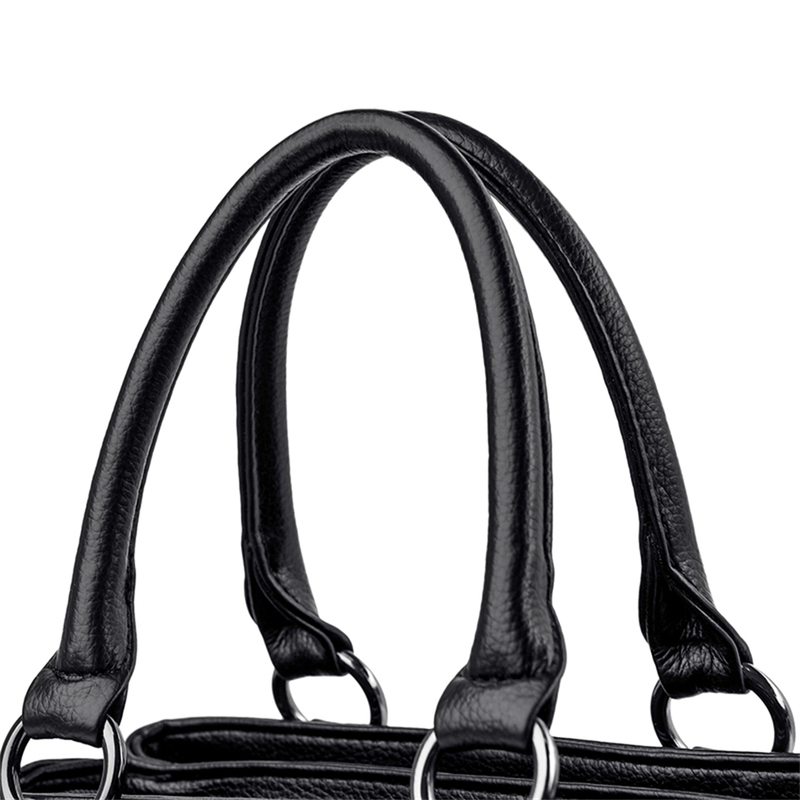 Handtaschen Damentaschen Designer 3-lagige Lederhandtaschen Große Kapazität Einkaufstasche für Frauen Vintage Schultertaschen mit Griff oben_voghion.com