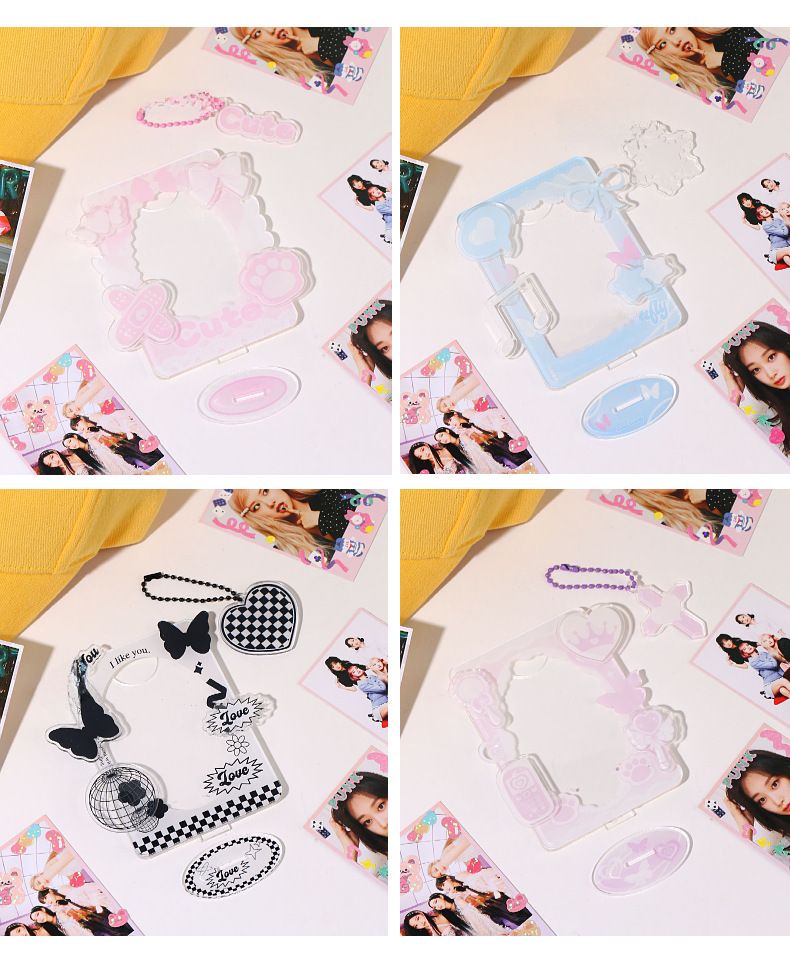 Original Sweet Cool Cute Wind Small Card Display Stand Card Brick Card Decomposition Music Desktop Card Cover Protection Card Cover_voghion.com