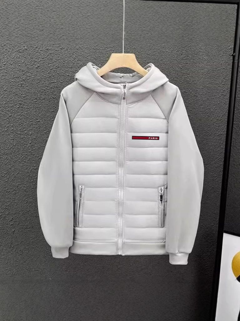 Herrenbekleidung 25 Neue Winter Herren Trendy Dünne Lose Vielseitig Casual Klein Lang Offsetdruck Kapuzen Baumwollmantel_voghion.com