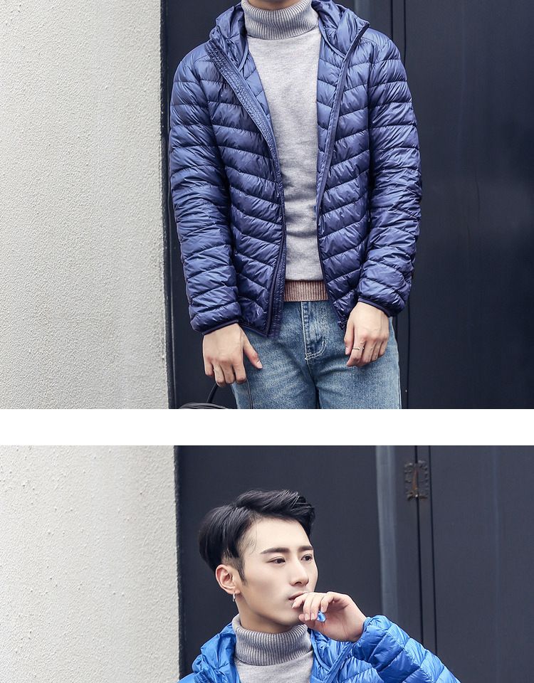 Minimalist Men's New Lightweight Down Jacket Men's Hooded Winter Coat Plus Size Men's Clothing_voghion.com