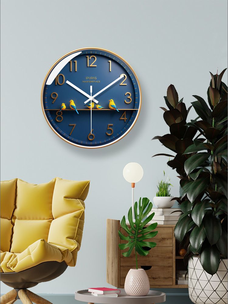 Yipula 7177 Einfache nordische Mode Home Wohnzimmer Wanduhr Moderne kreative Persönlichkeit geräuschlos Quarzuhr_voghion.com