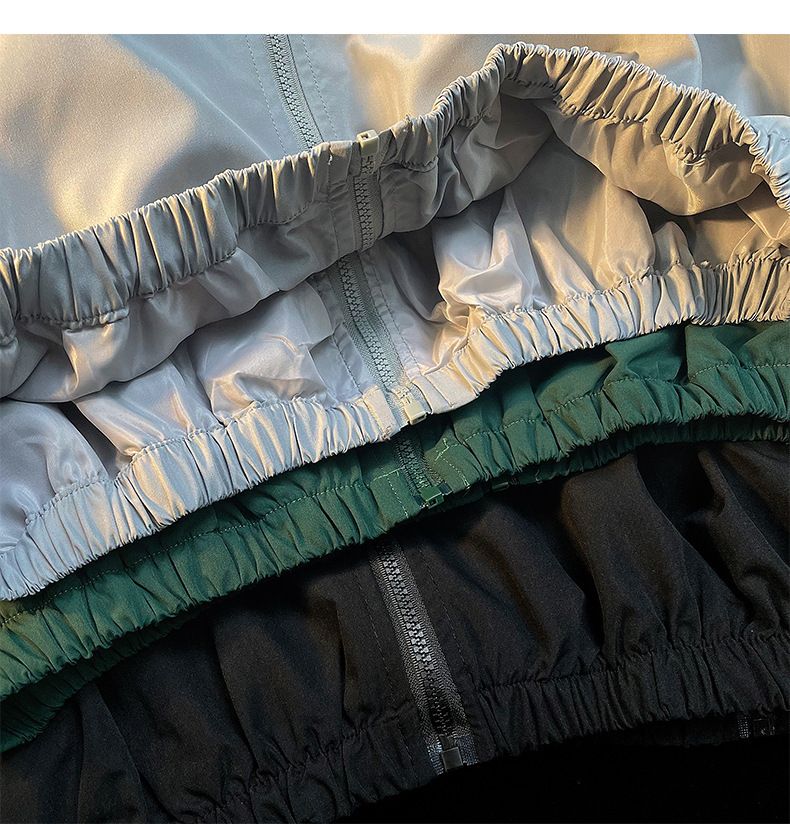 American Retro Workwear Jacket - Unisex Loose-Fit Spring/Autumn Color-Block Stand Collar Couple's Windbreaker_voghion.com