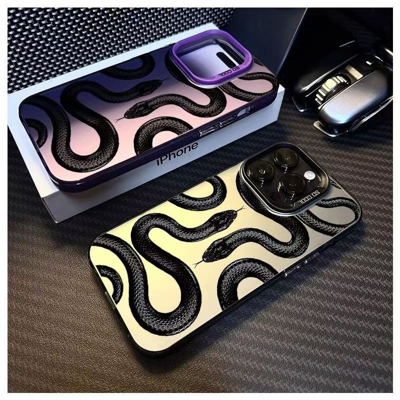 Dark Double Snake For Iphone16 Mobile Phone Case New Iphone15promax European And American Wind 14/13/12 Pro_voghion.com