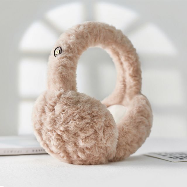Protetor auricular dobrável e aquecido para homens e mulheres no inverno, protetor auricular anticongelante, de pelúcia, à prova de vento, bolsa auricular aquecida e à prova de frio_voghion.com