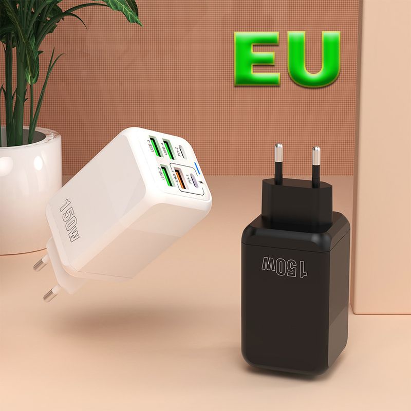 New 150W Full Protocol Super Fast Charging Multi-Port Charger Desktop Multi-Function Adapter_voghion.com