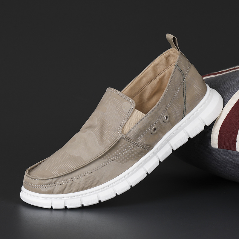 Scarpe da uomo in tela, nuove, casual, basse, versione coreana, traspiranti, autunnali, primavera 2025_voghion.com