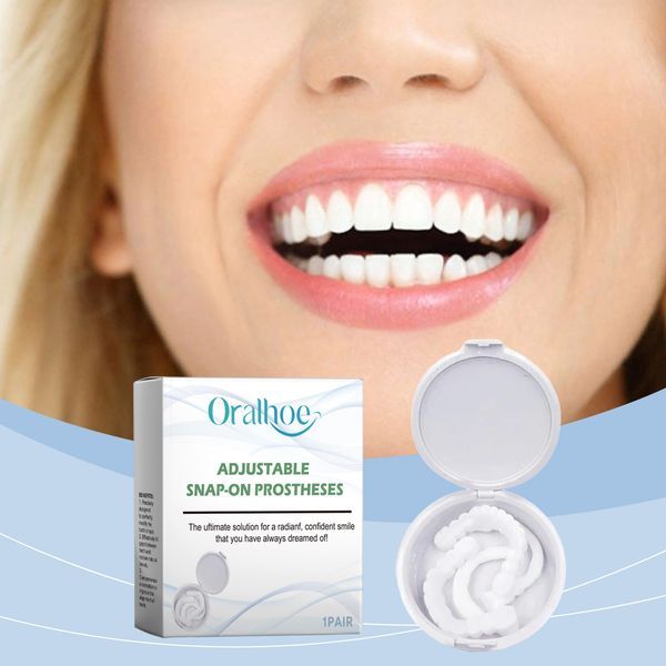 Oralhoe Adult Teeth Braces Denture Dentures Are Suitable For Covering Small Defects Between Teeth To Improve Appearance_voghion.com