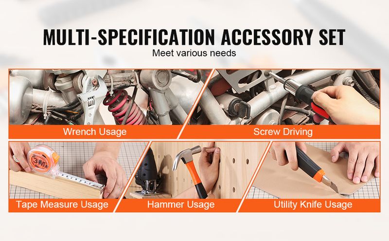 SucceBuy Tool Kit Home Repairing Tool Kit With Portable Tool Storage Case Home Maintenance DIY Projects And Automotive Repair_voghion.com