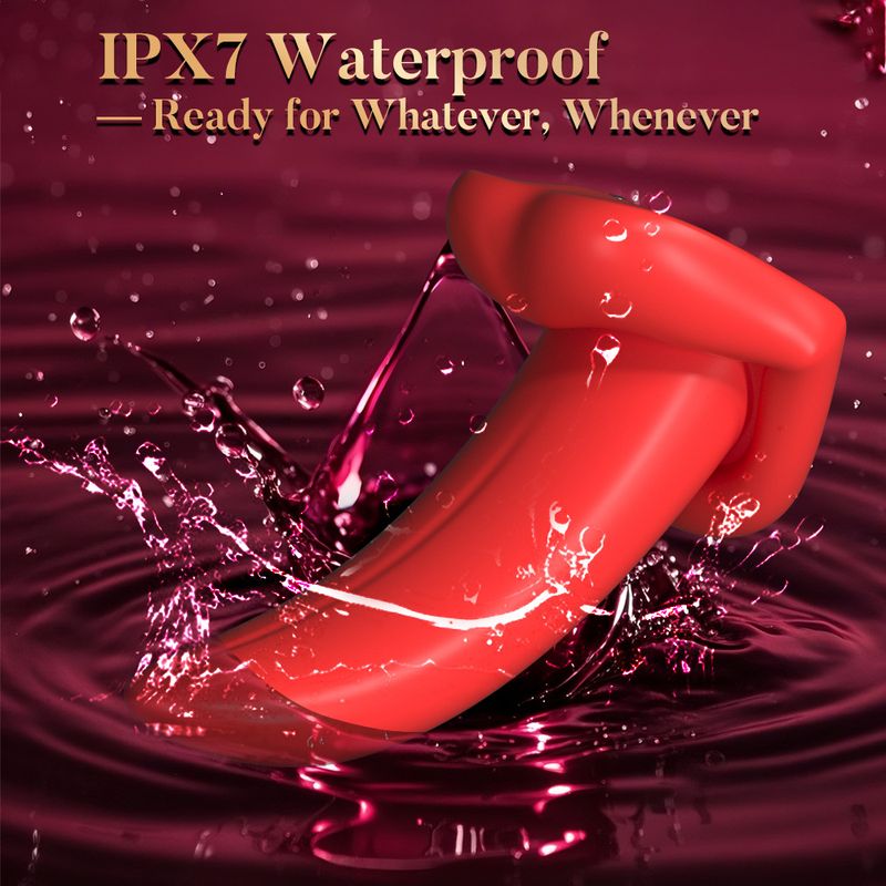 Vibratore indossabile con lingua simulata femminile, masturbatore wireless, telecomando APP, giocattoli sessuali per adulti_voghion.com