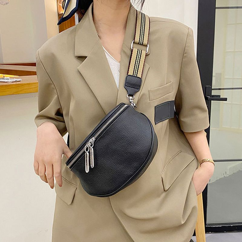 Lihao sac de messager Double fermetures à glissière bandoulière détachable poche Collocation quotidienne Faux cuir Premium femmes fourre-tout_voghion.com