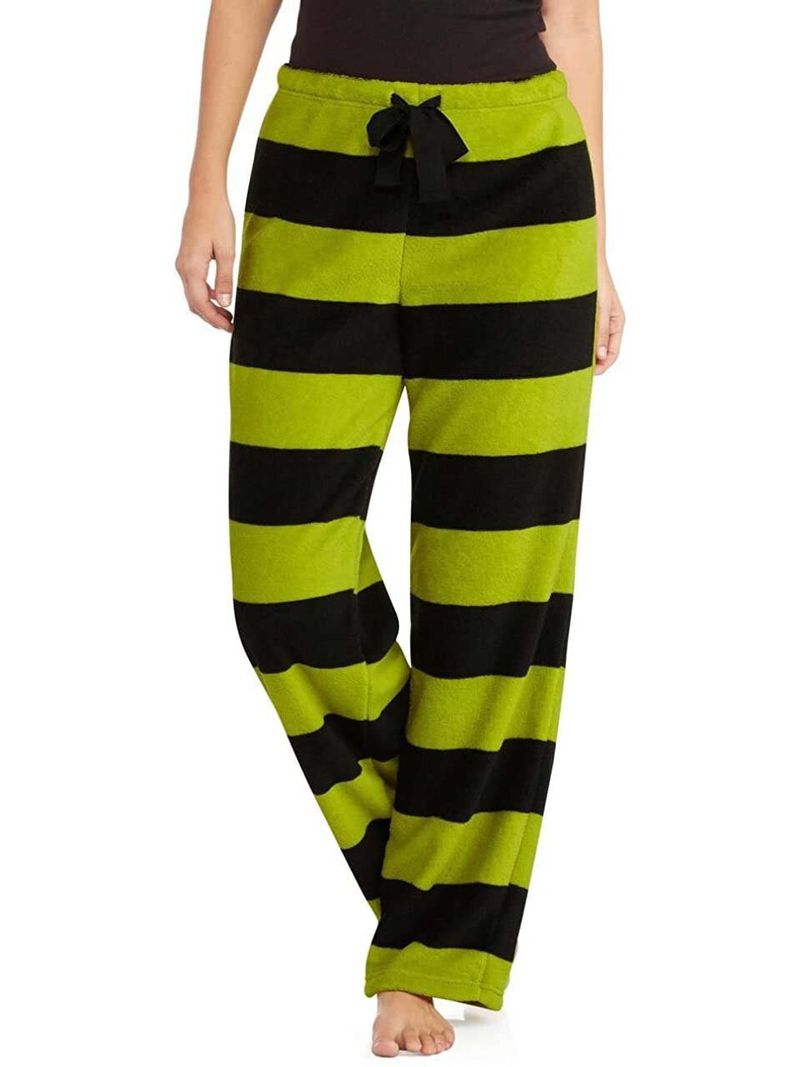 Women's Christmas Grinch Striped Pajama Pants_voghion.com