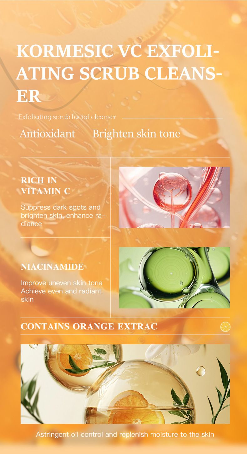 KORMESIC Avocado Vc Exfoliërende Scrubreiniger 100g_voghion.com