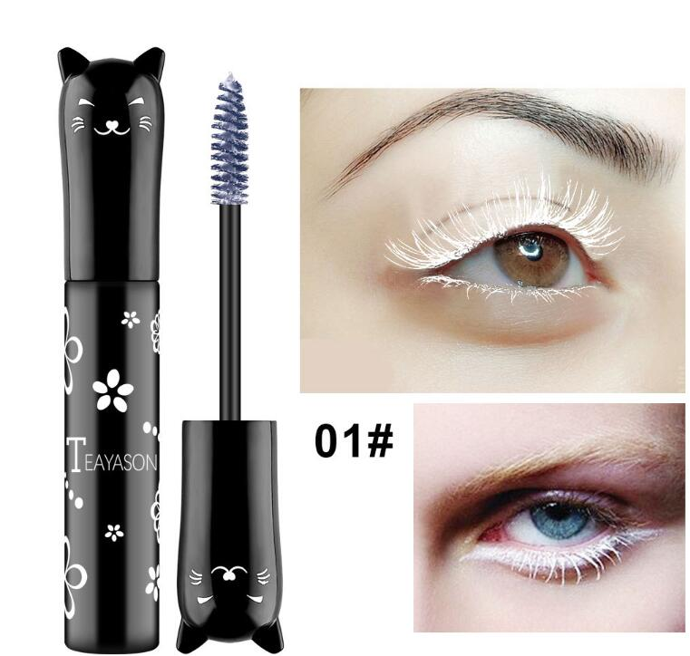 TEAYASON Color Mascara Blue Purple Pink White Purple Sapphire Coffee does not stain easily_voghion.com