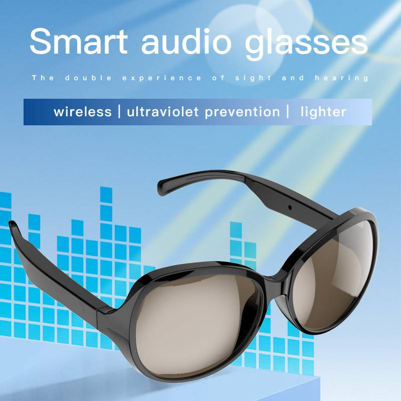 F06 F07 F08 Smart Bluetooth Glasses Bone Conduction Black Technology Outdoor Sports Talking Sunglasses_voghion.com