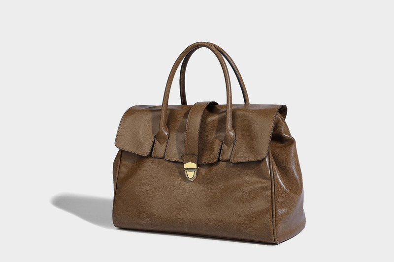 Ladies' 2024 New Trendy Luxury Large Capacity Commuter Tote Bag Casual Retro Handheld Official Document Bag_voghion.com