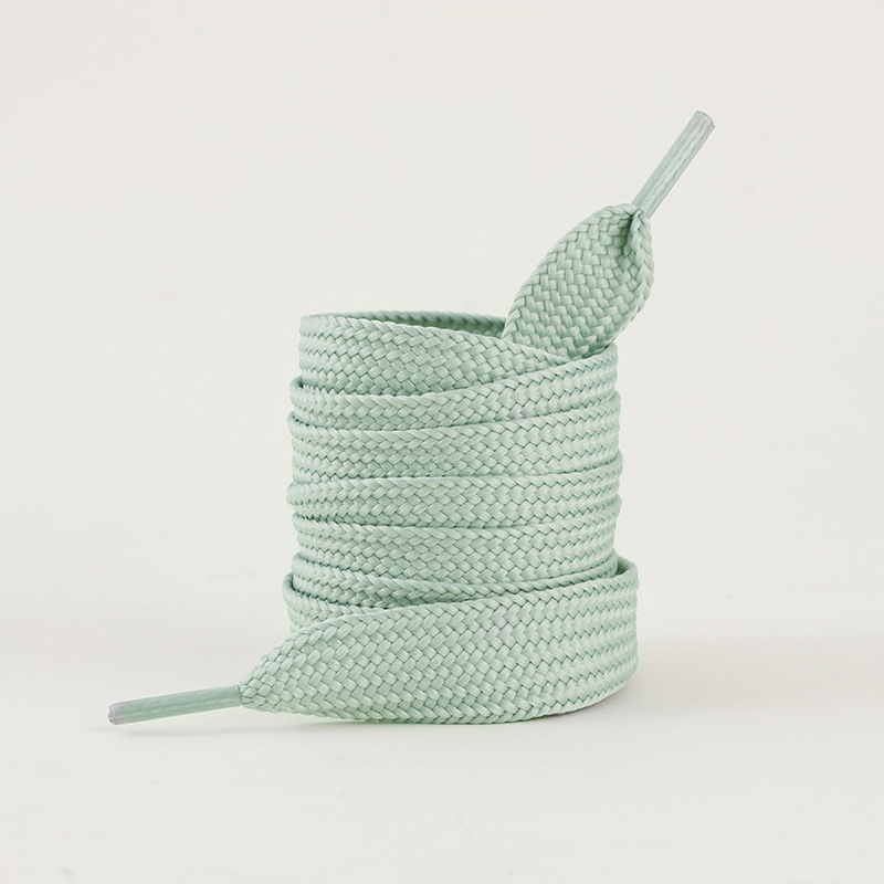 Accessori per scarpe corda per lacci bianchi a bocca aperta, corda per lacci piatti allargati, un paio di lacci larghi 2 cm_voghion.com