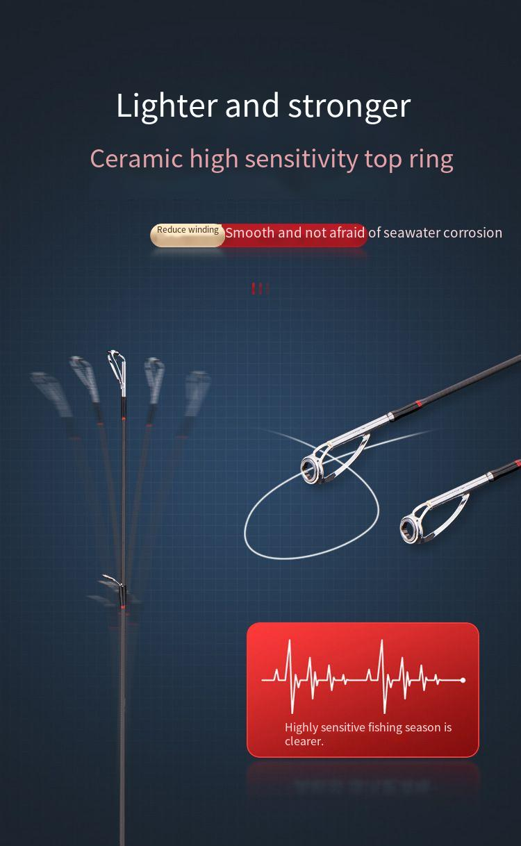 Fishing Rods L M MH Straight Handle Gun Handle Carbon Long Casting Rod Black Fish Cockroach Mandarin Fish Rod_voghion.com