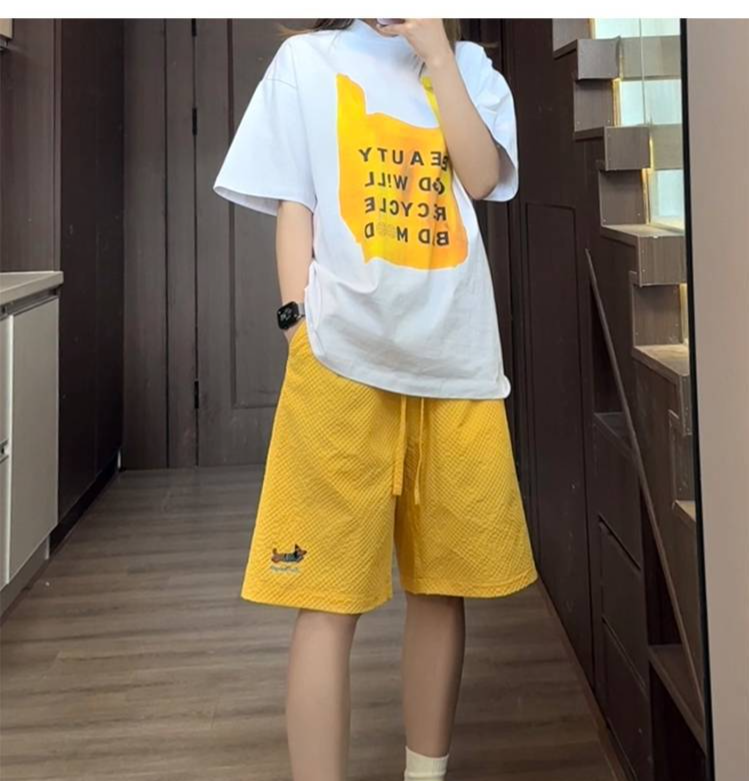 Vêtements pour hommes, shorts à séchage rapide, pantalons de plage en seersucker tendance d'été pour hommes, shorts décontractés, pantalons amples de grande taille_voghion.com