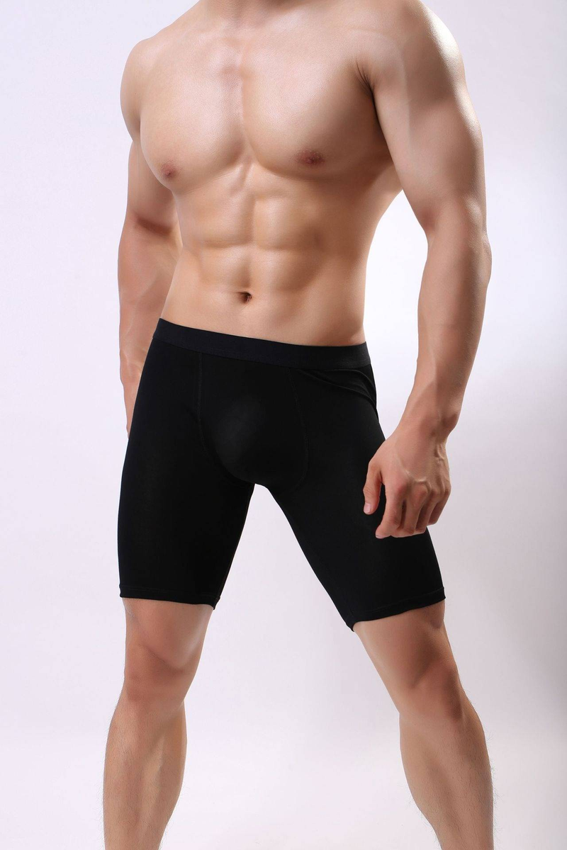 Herenondergoed Verlengd Slijtvast Been Puur Katoen U-vormig Laag Taille Sexy Losse Sport Boxer Ondergoed_voghion.com