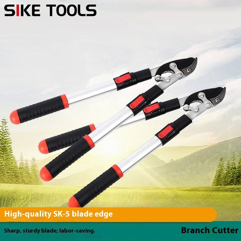 Professional Extendable Garden Pruner - Heavy Duty Branch Cutter With Aluminum Alloy Handle For Outdoor Trimming & Landscaping_voghion.com