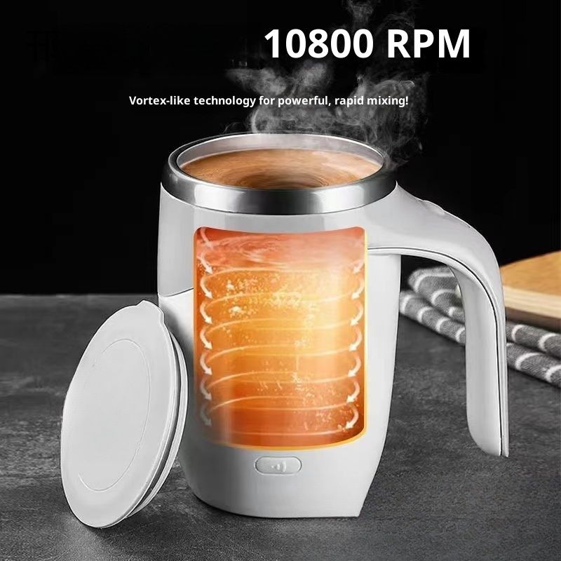 Auto-Stirring Mug – Rechargeable Smart Mixing Cup For Coffee, Tea & Protein Shakes (Sleek & Cordless, AI Cooling Tech)_voghion.com
