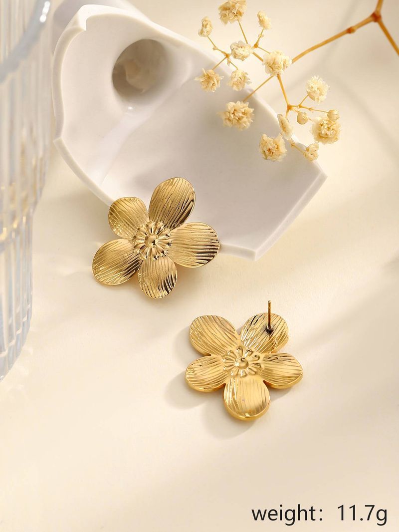 Stile INS Moda Foglia Wer Texture Amore Farfalla Modello Semplice Personalità Temperamento Senso di alta qualità Inossidabile_voghion.com