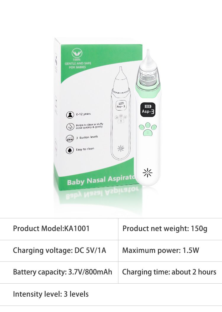 Baby nasal suction device, newborn electric nasal suction device, baby, child, toddler, nasal congestion, snot and feces cleaning_voghion.com