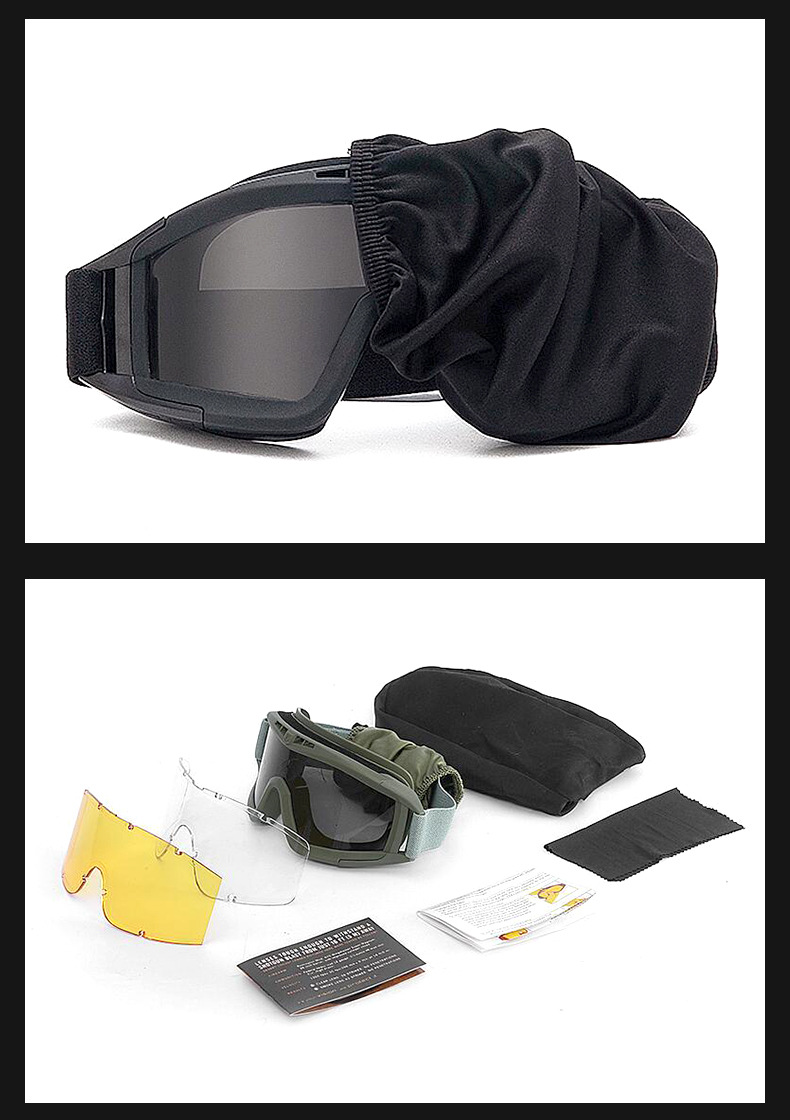 Direct Military Fan Cycling Goggles CS Impact-Resistant Sports Windproof Unisex Tactical Glasses_voghion.com